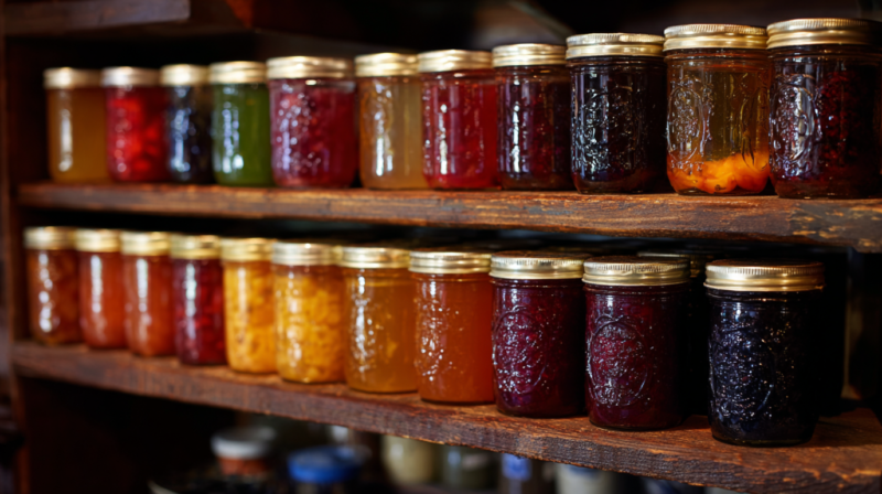 Dzem u teglama pripremljen za zimu